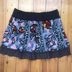 Free People BoHo Leopard Skirt Size Large